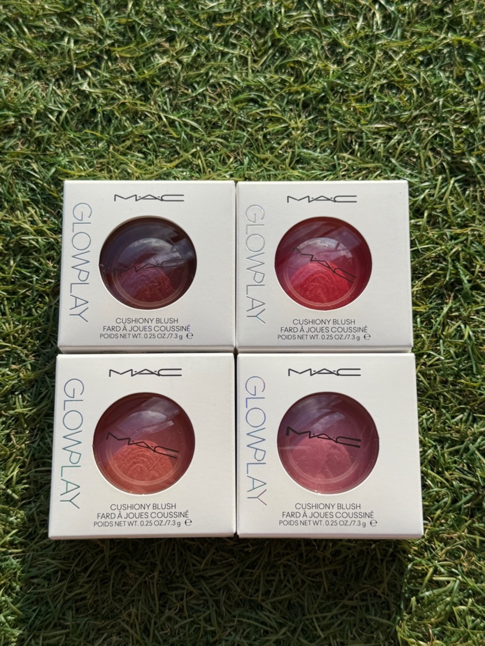 Set of 4 MAC Glowplay Cushiony Blush -